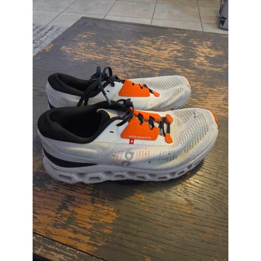 Size W8.5 - ON Cloudstratus 3 White Sand Women